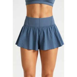 Offline by Aerie Women's Skort Flowy Pleated Blue Size M Mini Skirt